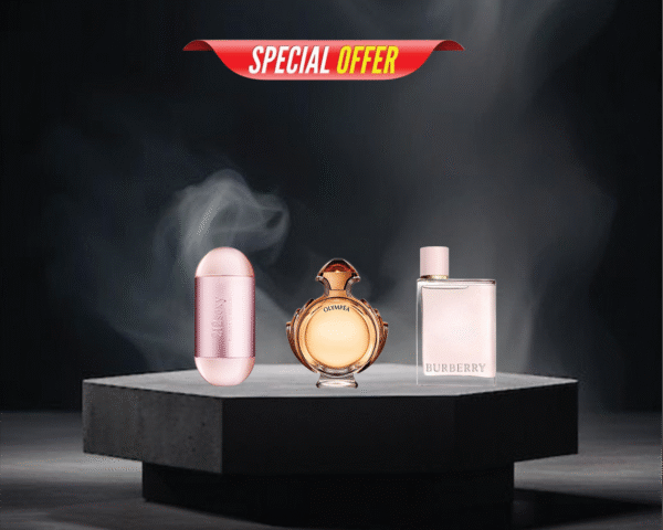 For women ( Buy 3 perfumes for 1900 instead of 2400 )